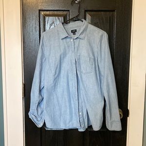 J. Crew Chambray Button Down XL